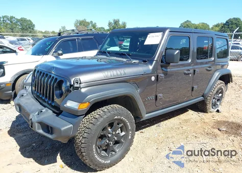 2020 Jeep Wrangler Unlimited Willys 4X4 из США, поврежденный, VIN 1C4HJXDN8LW159302